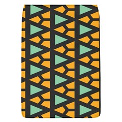 Green Triangles And Other Shapes Pattern			removable Flap Cover (s) by LalyLauraFLM