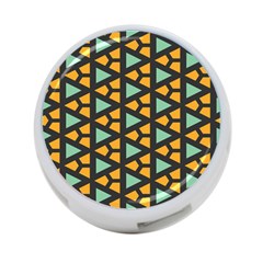 Green triangles and other shapes pattern 			4-Port USB Hub (One Side)