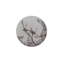 Couple Of Parrots In The Top Of A Tree Golf Ball Marker by dflcprints