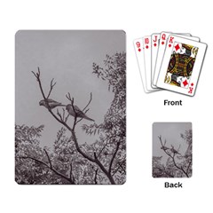 Couple Of Parrots In The Top Of A Tree Playing Card by dflcprints