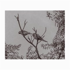 Couple Of Parrots In The Top Of A Tree Small Glasses Cloth (2-side) by dflcprints