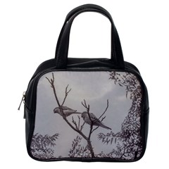 Couple Of Parrots In The Top Of A Tree Classic Handbags (one Side) by dflcprints