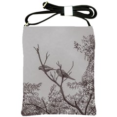 Couple Of Parrots In The Top Of A Tree Shoulder Sling Bags by dflcprints