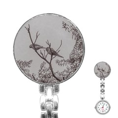 Couple Of Parrots In The Top Of A Tree Stainless Steel Nurses Watches by dflcprints