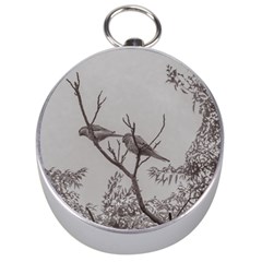 Couple Of Parrots In The Top Of A Tree Silver Compasses by dflcprints