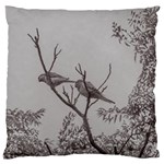 Couple Of Parrots In The Top Of A Tree Large Flano Cushion Cases (One Side)  Front