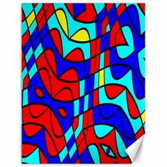 Colorful bent shapes 			Canvas 18  x 24 