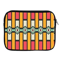 Rhombus And Stripes Pattern			apple Ipad 2/3/4 Zipper Case by LalyLauraFLM