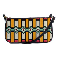 Rhombus And Stripes Pattern 			shoulder Clutch Bag by LalyLauraFLM