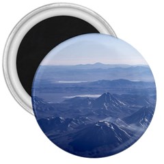 Window Plane View Of Andes Mountains 3  Magnets by dflcprints