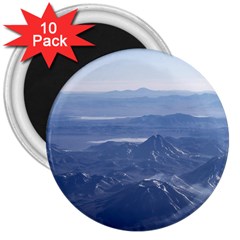 Window Plane View Of Andes Mountains 3  Magnets (10 Pack)  by dflcprints