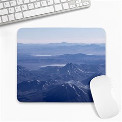 Window Plane View Of Andes Mountains Large Mousepads by dflcprints