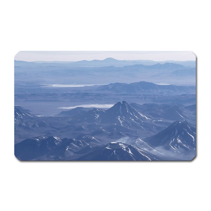 Window Plane View of Andes Mountains Magnet (Rectangular)