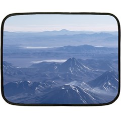 Window Plane View Of Andes Mountains Fleece Blanket (mini)