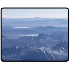 Window Plane View Of Andes Mountains Fleece Blanket (medium) 