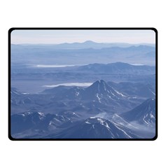 Window Plane View Of Andes Mountains Fleece Blanket (small)