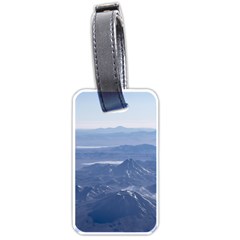 Window Plane View Of Andes Mountains Luggage Tags (one Side)  by dflcprints