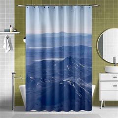 Window Plane View Of Andes Mountains Shower Curtain 48  X 72  (small)  by dflcprints