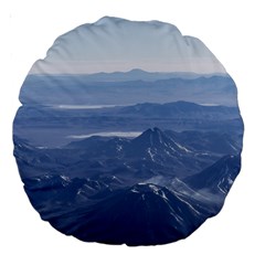 Window Plane View Of Andes Mountains Large 18  Premium Round Cushions by dflcprints