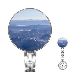 Window Plane View Of Andes Mountains Stainless Steel Nurses Watches by dflcprints