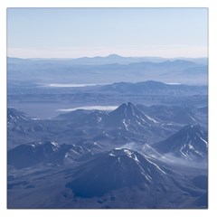 Window Plane View Of Andes Mountains Large Satin Scarf (square)