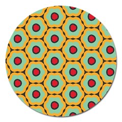 Floral Pattern 			magnet 5  (round) by LalyLauraFLM