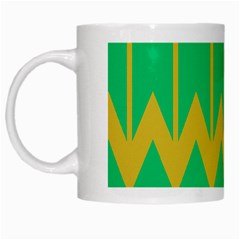 Chevrons White Mug by LalyLauraFLM