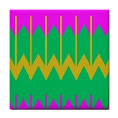 Chevrons 			tile Coaster by LalyLauraFLM