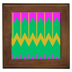 Chevrons 			framed Tile by LalyLauraFLM