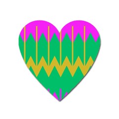 Chevrons 			magnet (heart) by LalyLauraFLM