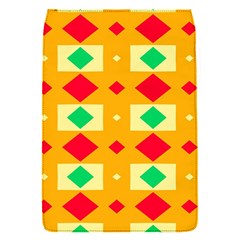 Green Red Yellow Rhombus Pattern			removable Flap Cover (s) by LalyLauraFLM