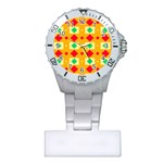 Green red yellow rhombus pattern 			Nurses Watch Front