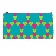 Triangles Honeycombs And Other Shapes Pattern 	pencil Case by LalyLauraFLM