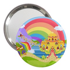 Rain Bow 3  Handbag Mirror