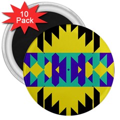 Tribal Design 			3  Magnet (10 Pack) by LalyLauraFLM