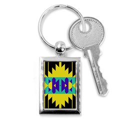 Tribal Design 			key Chain (rectangle) by LalyLauraFLM