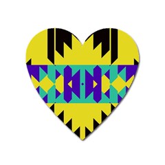 Tribal Design 			magnet (heart) by LalyLauraFLM