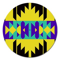 Tribal Design 			magnet 5  (round) by LalyLauraFLM