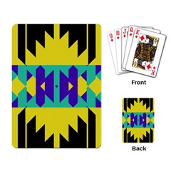 Tribal Design 			playing Cards Single Design by LalyLauraFLM