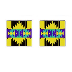 Tribal Design 			cufflinks (square) by LalyLauraFLM