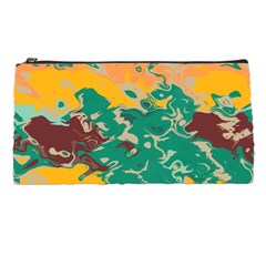 Texture In Retro Colors 	pencil Case by LalyLauraFLM