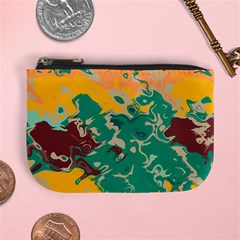 Texture In Retro Colors 	mini Coin Purse by LalyLauraFLM