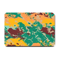 Texture In Retro Colors 			small Doormat by LalyLauraFLM