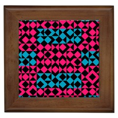 Rhombus And Triangles			framed Tile by LalyLauraFLM