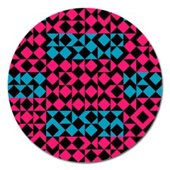 Rhombus And Triangles			magnet 5  (round) by LalyLauraFLM