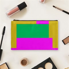 Rectangles And Other Shapes Cosmetic Bag by LalyLauraFLM