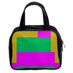 Rectangles And Other Shapes Classic Handbag (two Sides) by LalyLauraFLM