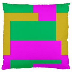 Rectangles And Other Shapes 	large Flano Cushion Case (two Sides)