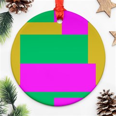 Rectangles And Other Shapes 			ornament (round) by LalyLauraFLM