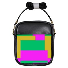 Rectangles And Other Shapes 			girls Sling Bag by LalyLauraFLM